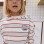 Striped brushed sweatshirt with hood Stitch for girls, multicolour