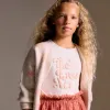 Long Sleeve T-shirt with Print for Girls, Orange