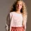 Long Sleeve T-shirt with Print for Girls, Orange
