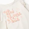 Long Sleeve T-shirt with Print for Girls, Orange