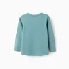 Pack of 2 Long Sleeve T-shirts for Girls 'Abstract', White/Green