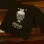 Cotton long sleeve T-shirt with glow-in-the-dark print for girls, black