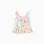 Sleeveless cotton top with colourful print for girls, multicolour