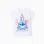 Cotton T-shirt with Stitch and Scrump print for girls, white