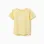 Cotton T-shirt with Alma de Mar print for girls, yellow