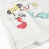 Cotton T-shirt with Minnie and Daisy print for girls, white