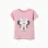 Cotton T-shirt with Minnie print for girls, pink