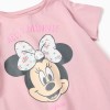 Cotton T-shirt with Minnie print for girls, pink