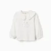 Long sleeve t-shirt jersey, white