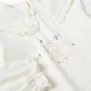 Long sleeve t-shirt jersey, white