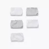 Pack of 5 Cotton Briefs Solid colours for Girls, White/Grey