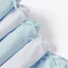 Pack of 5 Briefs for Girls 'Solid' White/blue