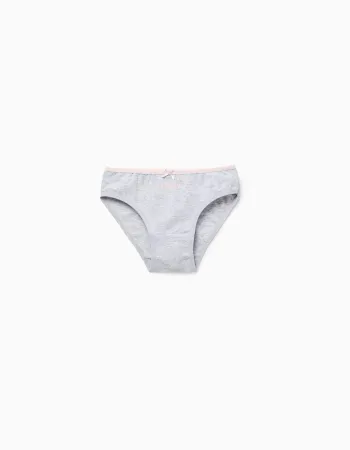 Pack of 5 Briefs for Girls 'Tweety', White/Pink/Grey