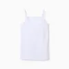 Pack of 3 Cotton Strappy Vest Tops for Girls, White