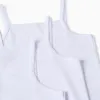 Pack of 3 Cotton Strappy Vest Tops for Girls, White
