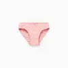 Pack of 5 Briefs for Girls 'Butterflies', White/Pink/Beige
