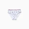 Pack of 5 cotton briefs with Stitch prints for girls, white
