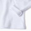 Pack of 3 long sleeve brushed cotton undershirts for girls, white