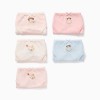 Pack of 5 cotton briefs with Jessie prints for girls, white/pink/blue