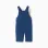 Denim dungarees with adjustable straps for newborns, blue