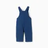 Denim dungarees with adjustable straps for newborns, blue