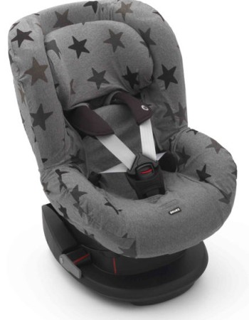 Car Seat Liner Gr 1 by Dooky, Grey Stars