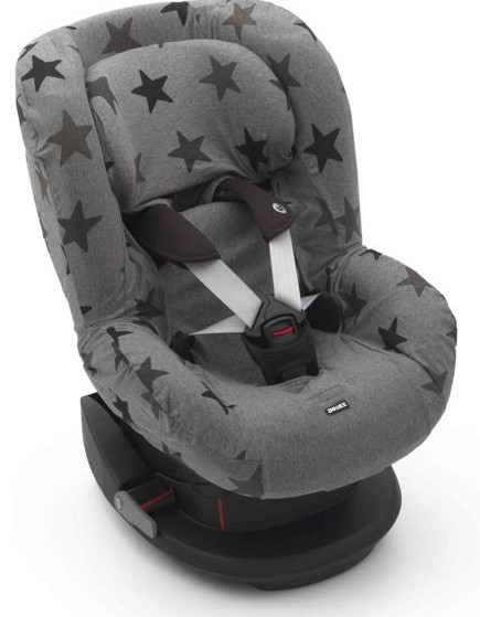 Car Seat Liner Gr 1 by Dooky, Grey Stars
