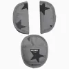 Universal Belt Pads Dooky Grey Stars