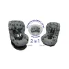 Car Seat Liner Gr 1 by Dooky, Grey Stars