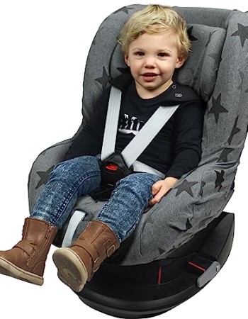 Car Seat Liner Gr 1 by Dooky, Grey Stars