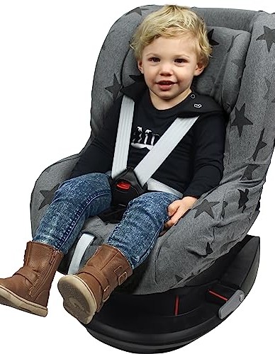 Car Seat Liner Gr 1 by Dooky, Grey Stars