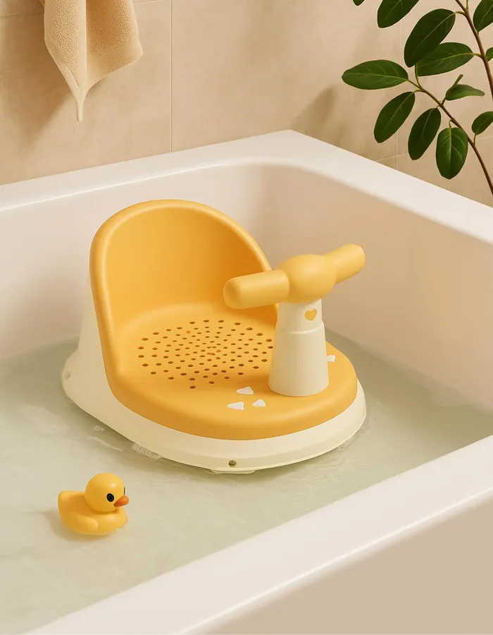 Non-Slip Bath Seat Kidz Up 6M+, Yellow