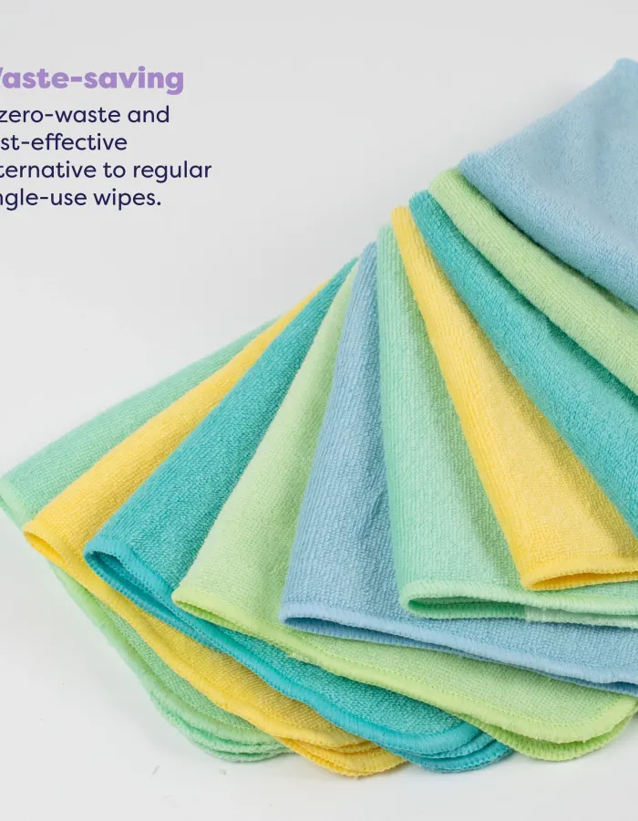 Pack of 10 Reusable Baby Wipes Bambino Mio