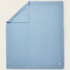 Knitted Blanket Plain 75X90Cm Zy Baby Blue
