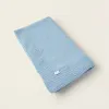 Knitted Blanket Plain 75X90Cm Zy Baby Blue