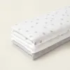 3 Nappy Squares Dots 65X65 Grey Zy Baby