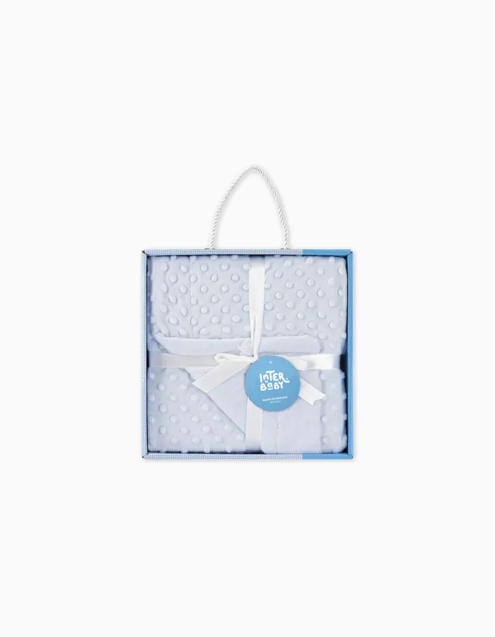Blanket Interbaby 80X110cm, Bubble Blue