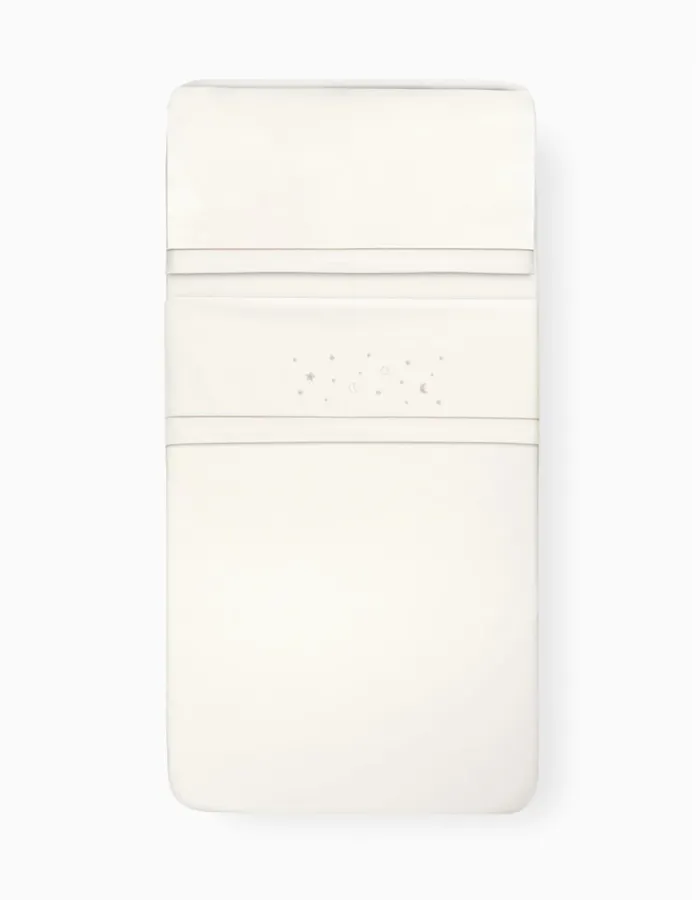 Bedding Set 3 Pcs Interbaby Cotton 85X55cm, Stars Beige