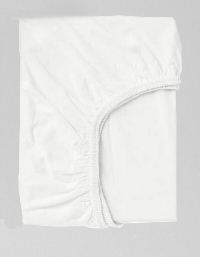White Cotton Fitted Baby Sheet 70x140 cm Linen Mattress Cot Crib Stuff