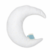Reach for star, grey moon decor pillow