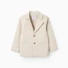 Beige Twill Blazer for Boys