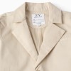 Beige Twill Blazer for Boys