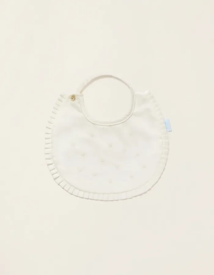Classic Bib Big Dots Zy Baby Beige 1Un
