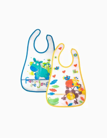 Pack of 2 Interbaby Waterproof Bibs 0M+