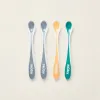 Pack of 4 Nuby Thermosensitive Spoons 3M+, Blue