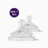 2 Natural Response Silicone Teats Slow Flow T3 Philips Avent 1M+