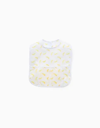 Travel waterproof Bib ZY Baby, White/Yellow