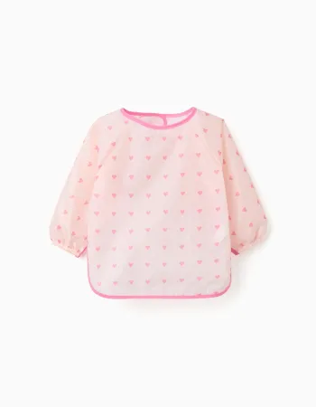 Waterproof Bib with Sleeves ZY Baby, Pink
