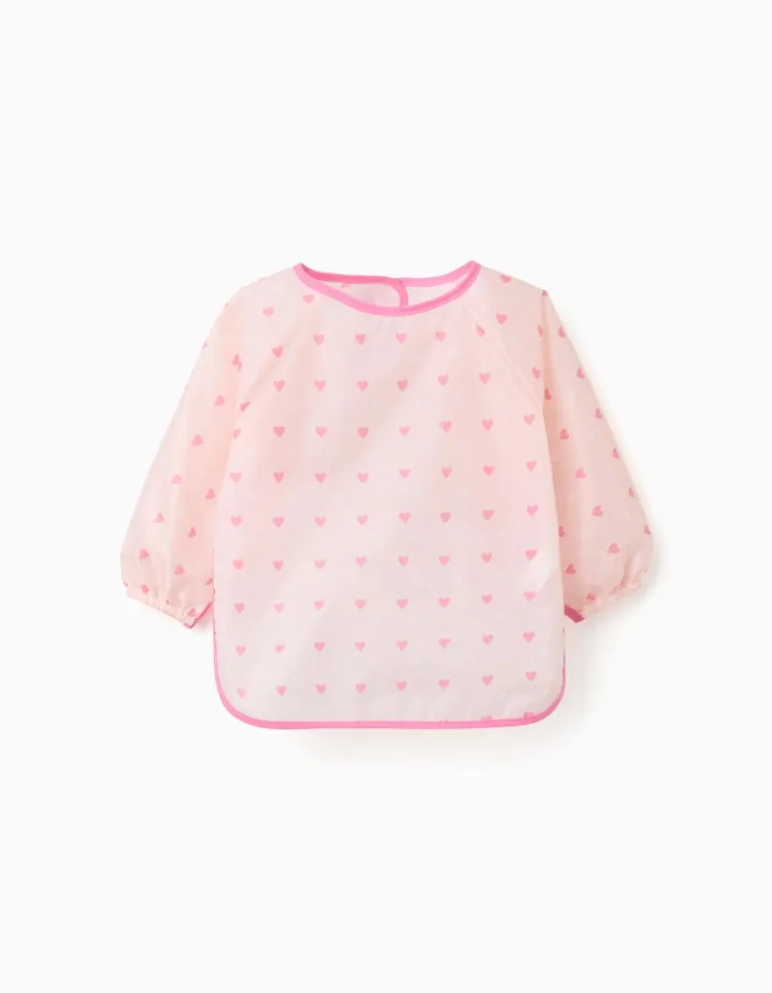 Waterproof Bib with Sleeves ZY Baby, Pink