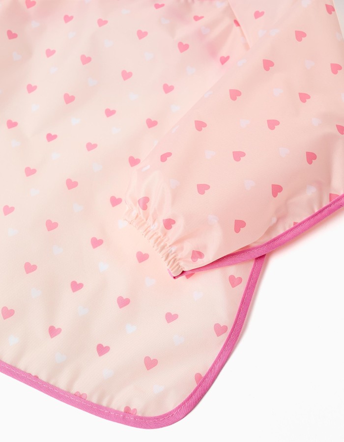 Waterproof Bib with Sleeves ZY Baby, Pink